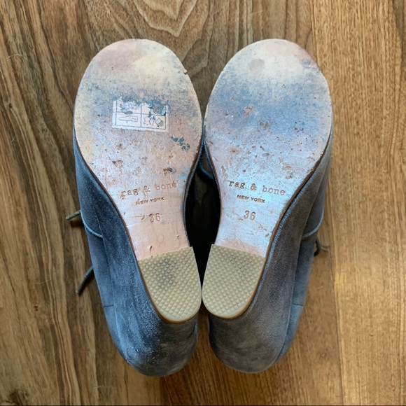 Rag & Bone peep toe suede booties - Picture 5 of 7